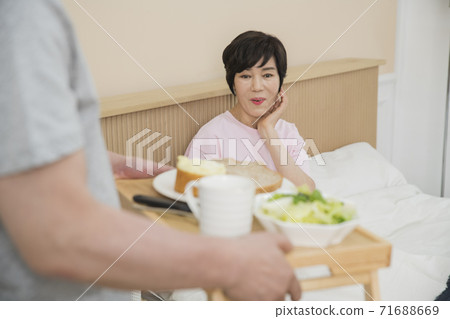 Happiness people lifestyle, Asian senior couple 073 71688669