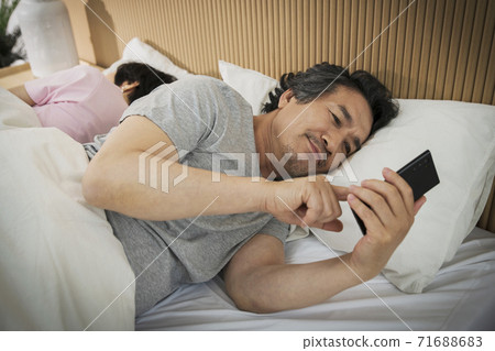 Happiness people lifestyle, Asian senior couple 078 71688683