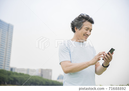 Happiness people lifestyle, Asian senior couple 162 71688892