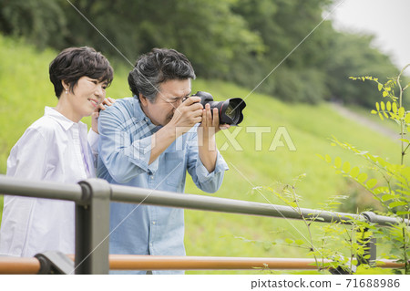 Happiness people lifestyle, Asian senior couple 198 Happiness people lifestyle, Asian senior couple 198 71688986