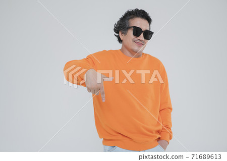 Happiness people lifestyle, Asian senior couple 461 71689613