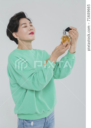 Happiness people lifestyle, Asian senior couple 483 71689665