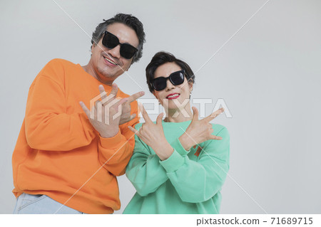 Happiness people lifestyle, Asian senior couple 503 Happiness people lifestyle, Asian senior couple 503 71689715