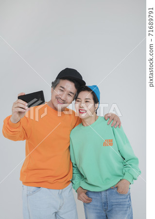 Happiness people lifestyle, Asian senior couple 531 71689791