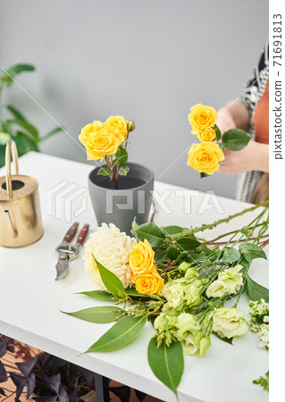 Bouquet 012. step by step installation of flowers in a vase. Flowers bunch, set for home. Fresh cut flowers for decoration home. European floral shop. Delivery fresh cut flower. Bouquet 012. step by step installation of flowers in a vase. Flowers bunch, set for home. Fresh cut flowers for decoration home. European floral shop. Delivery fresh cut flower. 71691813