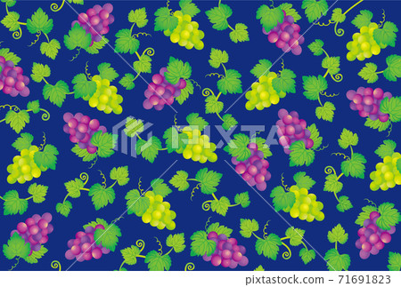 Grape pattern watercolor navy Grape pattern watercolor navy 71691823