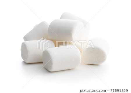 White sweet marshmallows candy. White sweet marshmallows candy. 71691839