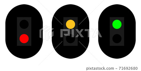 鐵路信號 2燈 插圖素材 圖庫
