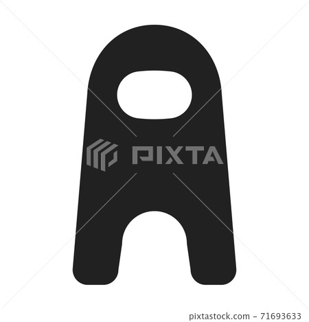 Logo for the game clan letter in the form of a among us man cartoon style Logo for the game clan letter in the form of a among us man cartoon style 71693633