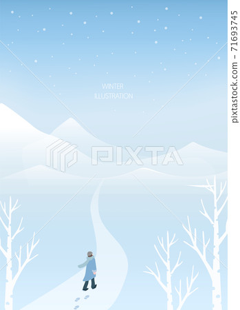 Snowy Winter Illustration Collection 02 Snowy Winter Illustration Collection 02 71693745