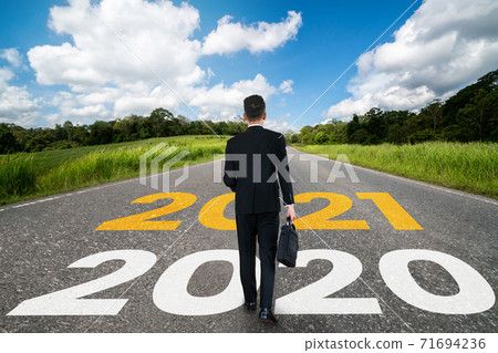The 2021 New Year journey and future vision concept The 2021 New Year journey and future vision concept 71694236