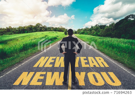 The 2021 New Year journey and future vision concept The 2021 New Year journey and future vision concept 71694263
