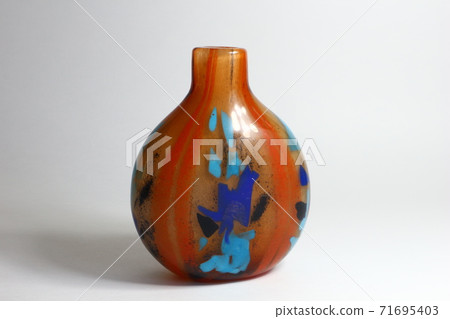 Blown glass vase flower base antique 71695403