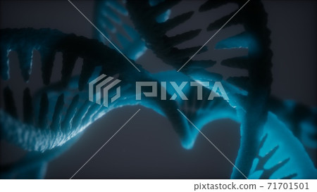 loop double helical structure of dna strand close-up animation loop double helical structure of dna strand close-up animation 71701501