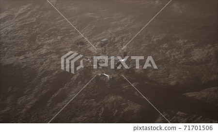 Curiosity Mars Rover exploring the surface of red planet 71701506