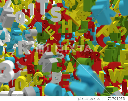Lots of colorful 3D characters Lots of colorful 3D characters 71701953