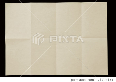 Sepia-colored paper folded in eight, A4 size 71702134
