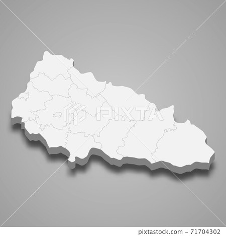 3d isometric map of Zakarpattia oblast is a region of Ukraine 3d isometric map of Zakarpattia oblast is a region of Ukraine 71704302