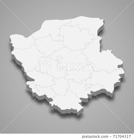 3d isometric map of Volyn oblast is a region of Ukraine 3d isometric map of Volyn oblast is a region of Ukraine 71704317