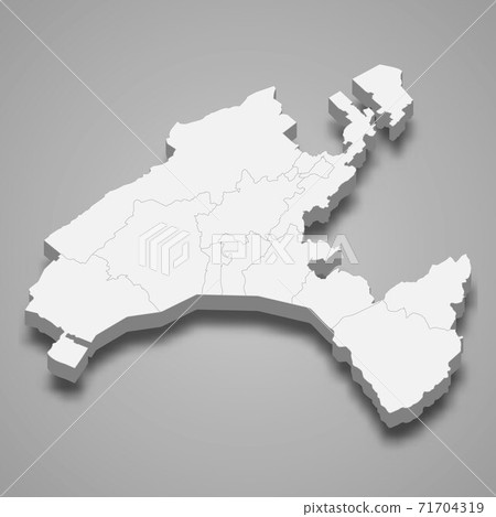3d isometric map of Vaud is a canton of Switzerland 71704319