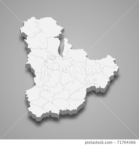 3d isometric map of Kyiv oblast is a region of Ukraine 3d isometric map of Kyiv oblast is a region of Ukraine 71704366