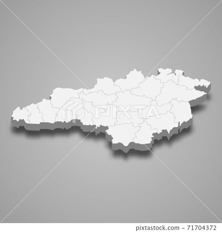 3d isometric map of Kirovohrad oblast is a region of Ukraine 3d isometric map of Kirovohrad oblast is a region of Ukraine 71704372