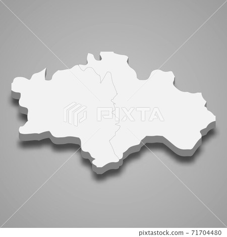 3d isometric map of Chiayi City is a region of Taiwan 71704480