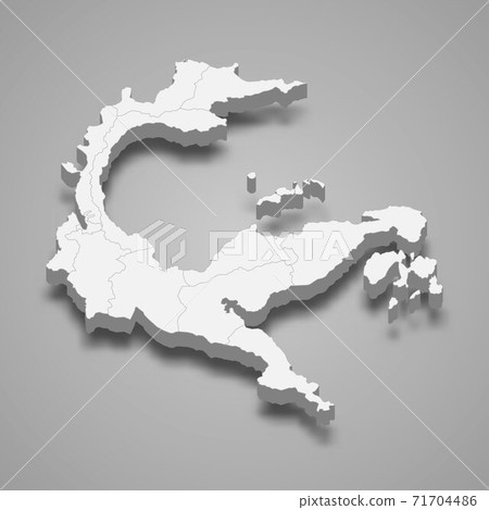 3d isometric map of Central Sulawesi is a province of Indonesia 3d isometric map of Central Sulawesi is a province of Indonesia 71704486