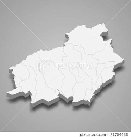 3d isometric map of Central Kalimantan is a province of Indonesi 3d isometric map of Central Kalimantan is a province of Indonesi 71704488