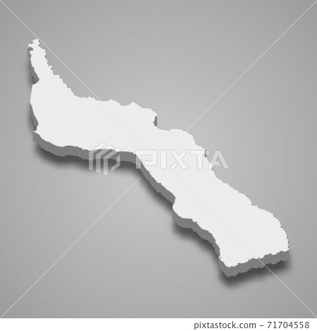 3d isometric map of Mount Athos is a region of Greece 3d isometric map of Mount Athos is a region of Greece 71704558