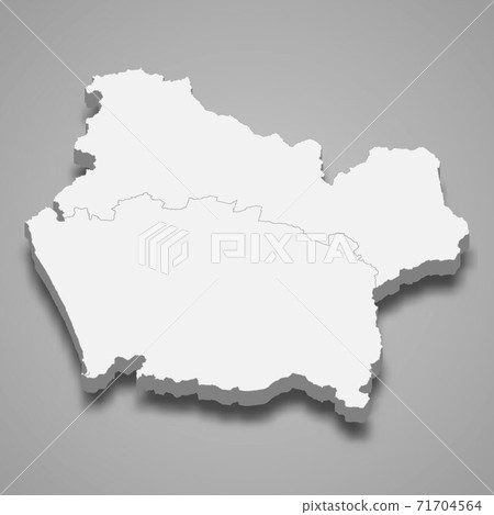 3d isometric map of Araucania is a region of Chile 3d isometric map of Araucania is a region of Chile 71704564