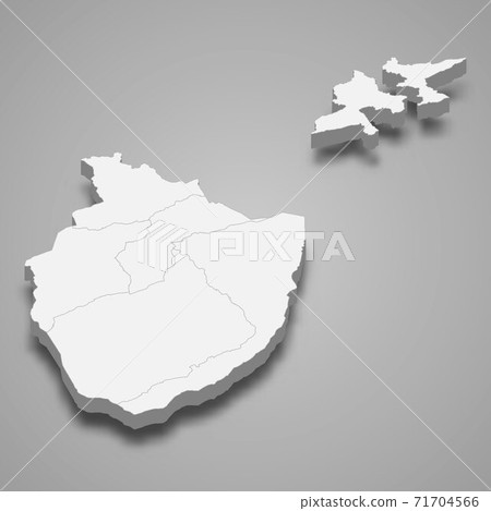 3d isometric map of Appenzell Innerrhoden is a canton of Switzer 71704566