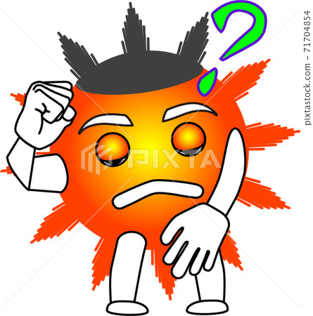 sun, cartoon character, character 71704854