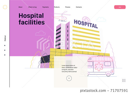 Medical insurance template - hospital 71707591