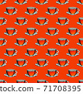 pattern glass cup with tea 71708395