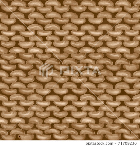 Beige brown realistic knitted seamless pattern. Watercolor hand paint cozy warm knit texture Beige brown realistic knitted seamless pattern. Watercolor hand paint cozy warm knit texture 71709230