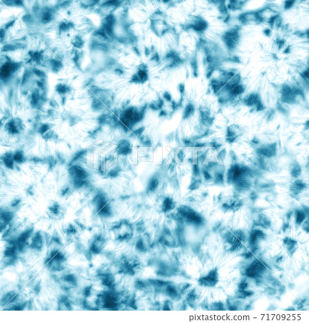 Tie dye shibori seamless pattern. Watercolour abstract texture. 71709255