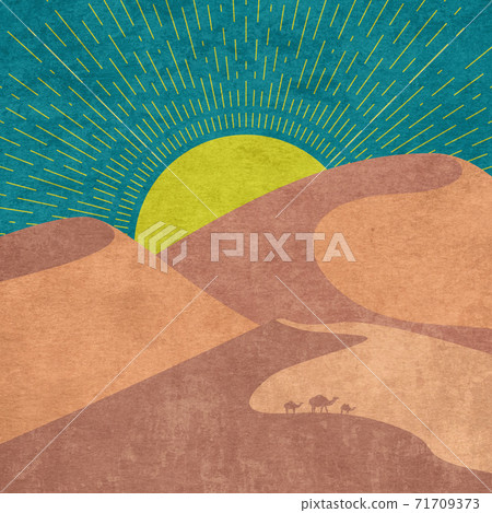 Grunge desert dunes 71709373