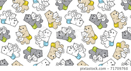 bear seamless pattern polar vector cat kitten repeat wallpaper teddy scarf isolated cartoon tile background doodle illustration design bear seamless pattern polar vector cat kitten repeat wallpaper teddy scarf isolated cartoon tile background doodle illustration design 71709768