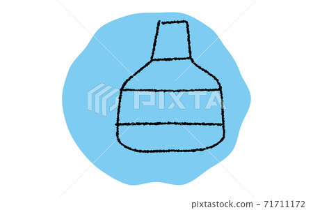 Simple eye drop icon, pencil writing style Simple eye drop icon, pencil writing style 71711172