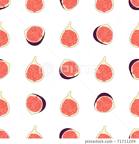 Illustration on theme big colored seamless purple fig Illustration on theme big colored seamless purple fig 71711204