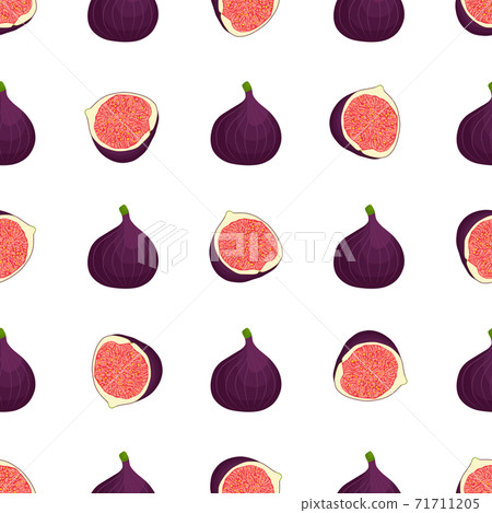 Illustration on theme big colored seamless purple fig Illustration on theme big colored seamless purple fig 71711205