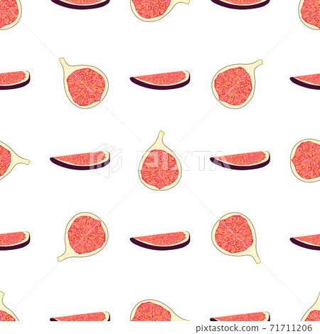 Illustration on theme big colored seamless purple fig 71711206