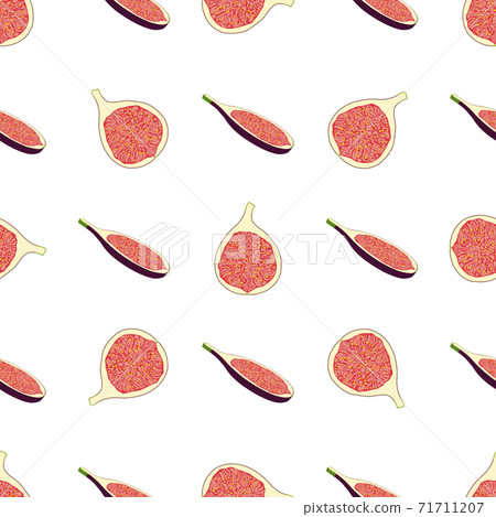 Illustration on theme big colored seamless purple fig 71711207
