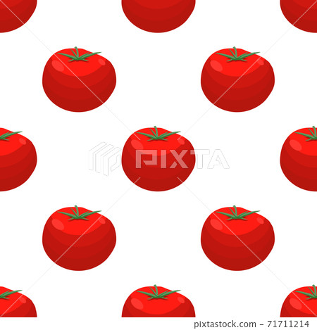 Illustration on theme of pattern red tomato, vegetable ketchup for seal Illustration on theme of pattern red tomato, vegetable ketchup for seal 71711214