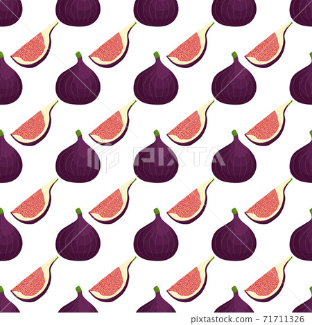 Illustration on theme big colored seamless purple fig Illustration on theme big colored seamless purple fig 71711326