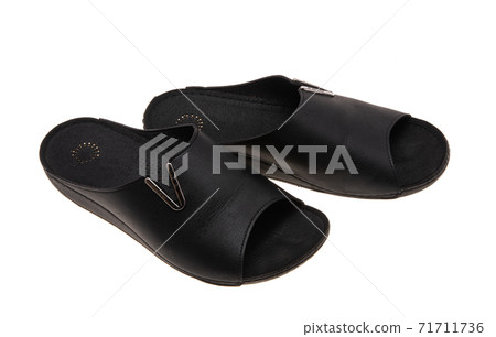 leather slippers isolated leather slippers isolated 71711736