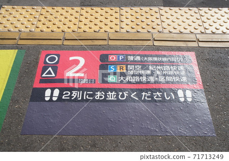 JR西大阪環狀線福島站內站的乘車位置目標 71713249
