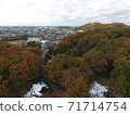 Aerial view of Iwajuku Museum in Midori City, Gunma Prefecture 71714754