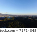 Aerial view of Shibukawa City, Gunma Prefecture 71714848